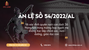 ÁN LỆ SỐ 54/2022/AL
