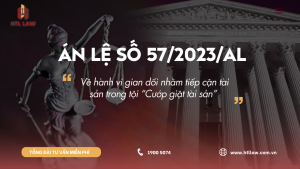 ÁN LỆ SỐ 57/2023/AL Về hành vi gian dối nhằm tiếp cận tài sản trong tội “Cướp giật tài sản”