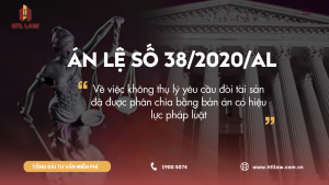 Án lệ số 38/2020/AL