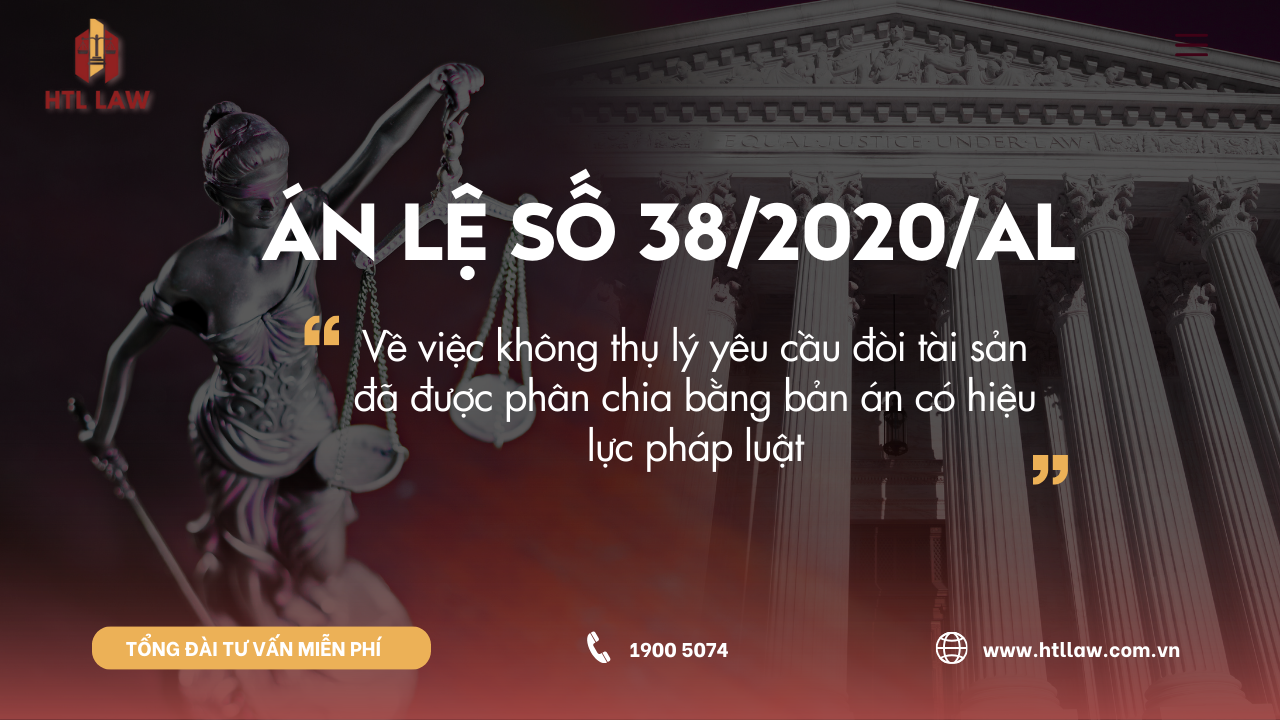 Án lệ số 38/2020/AL