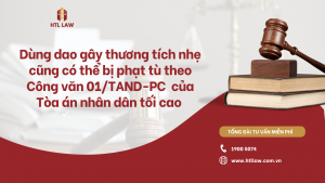 Dùng dao gây thương tích nhẹ cũng có thể bị phạt tù theo Công văn 01/TAND-PC của Tòa án nhân dân tối cao