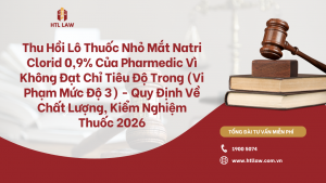 Thu Hồi Khẩn Lô Thuốc Nhỏ Mắt Natri Clorid 0,9% Của Pharmedic Vì Không Đạt Chỉ Tiêu Độ Trong (Vi Phạm Mức Độ 3) - Quy Định Về Chất Lượng, Kiểm Nghiệm Thuốc 2026